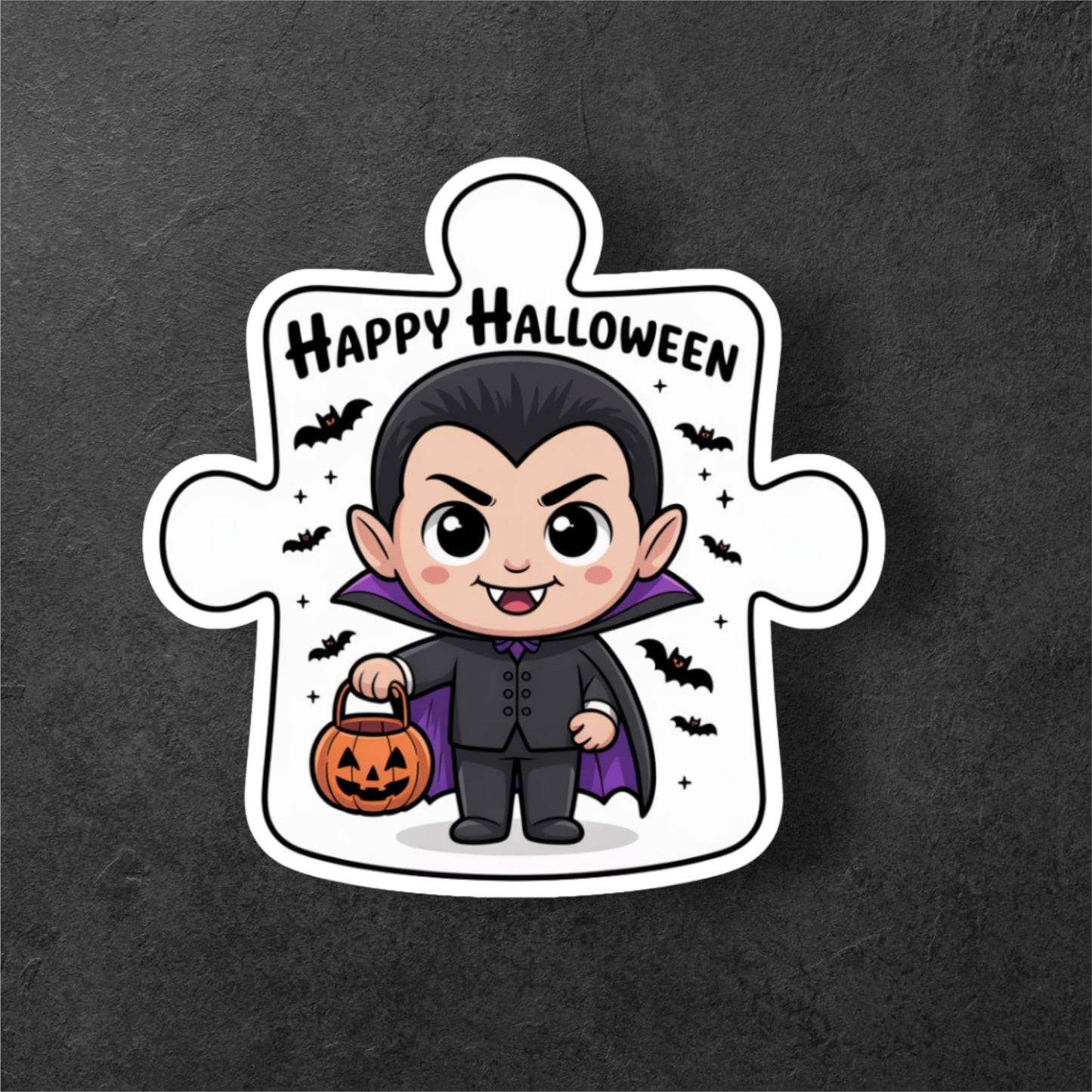 Spooky Legends – Dracula & Frankenstein Sticker Set (6-Pack)