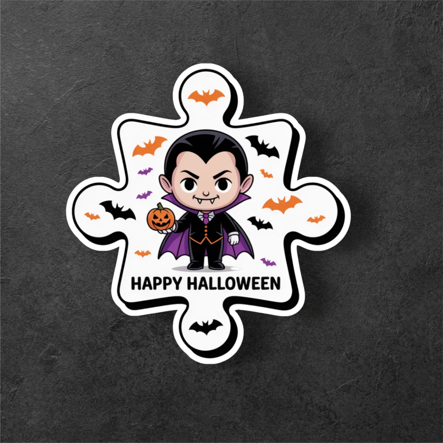 Spooky Legends – Dracula & Frankenstein Sticker Set (6-Pack)