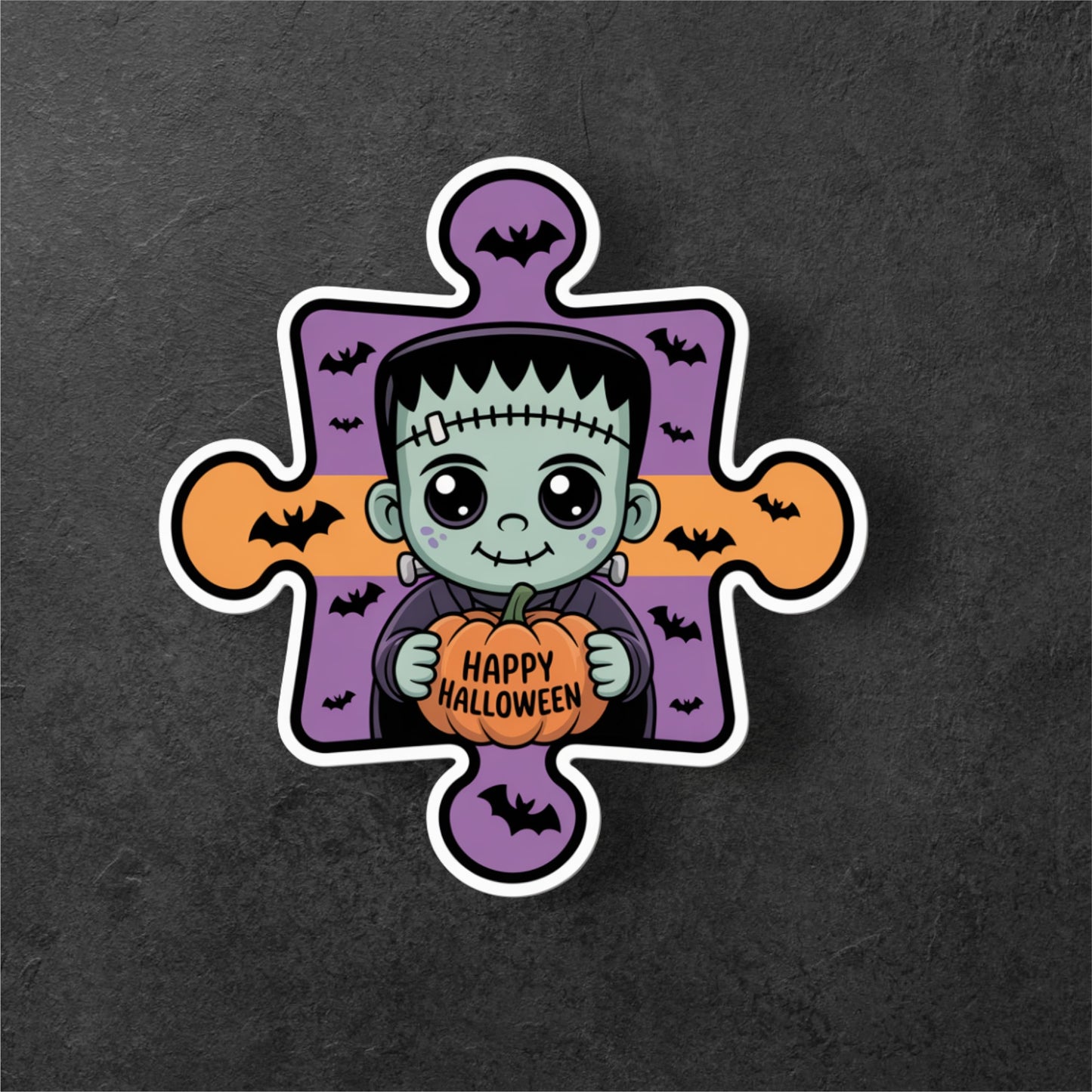 Spooky Legends – Dracula & Frankenstein Sticker Set (6-Pack)