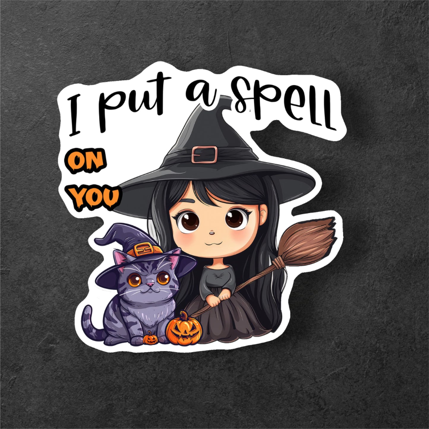 Witchy Cuties- Adorably Spooky Witch Sticker Set (6 pack)