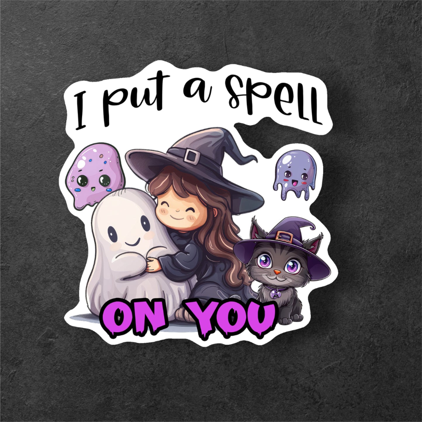 Witchy Cuties- Adorably Spooky Witch Sticker Set (6 pack)