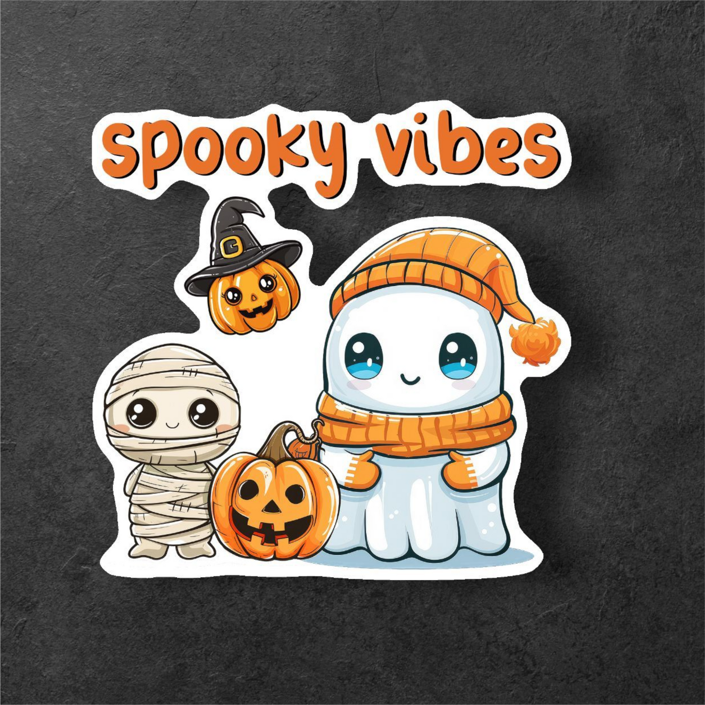 Spookfully Cute – Ghost Sticker Set with Whimsy (6-Pack)
