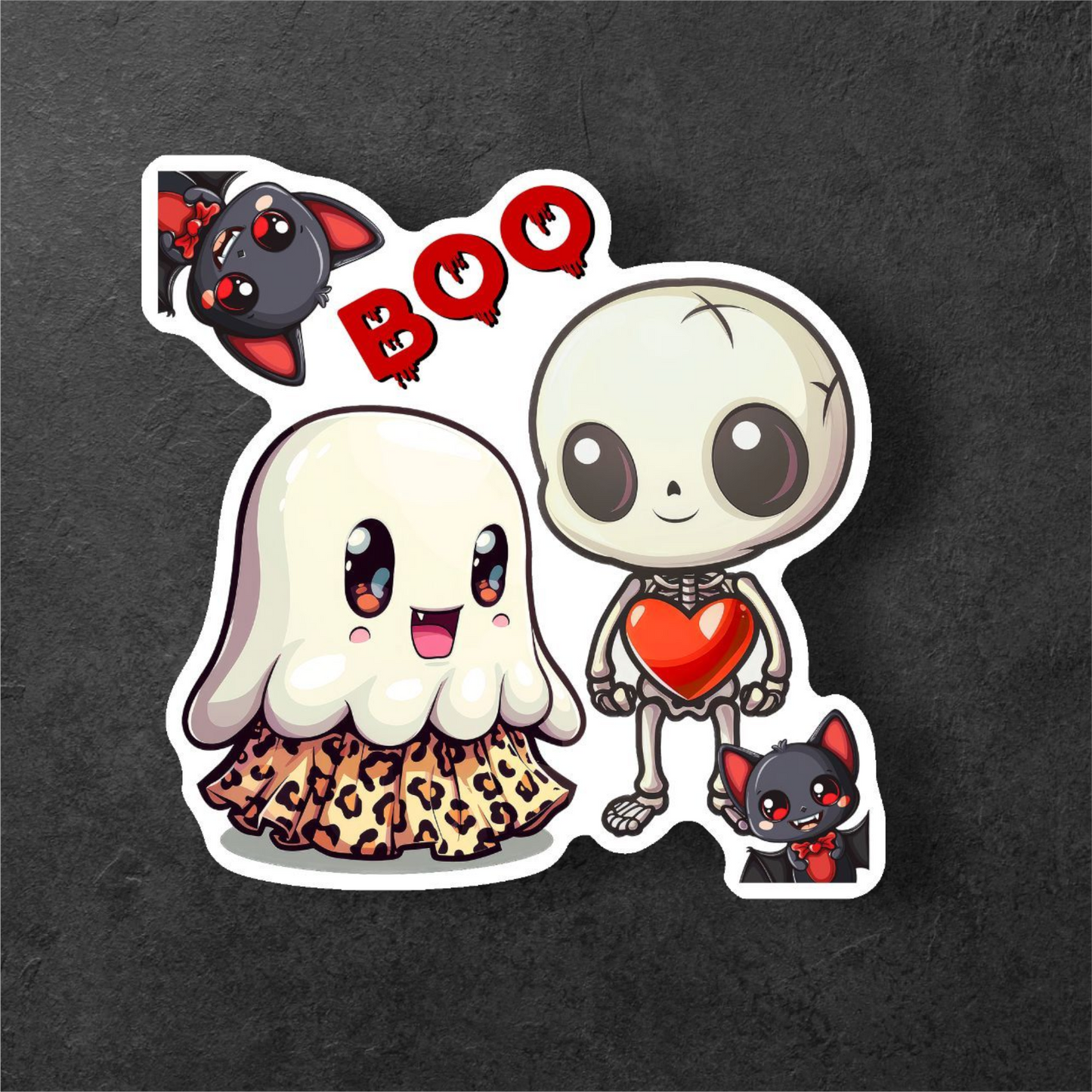 Spookfully Cute – Ghost Sticker Set with Whimsy (6-Pack)