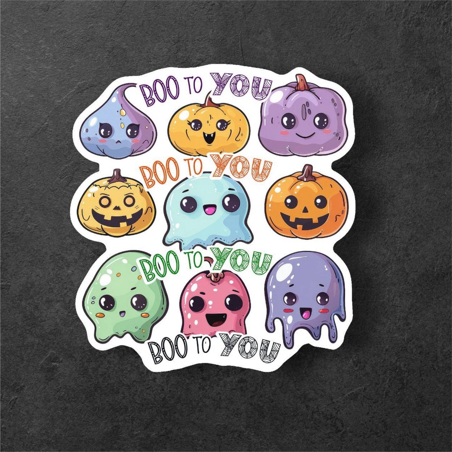Spookfully Cute – Ghost Sticker Set with Whimsy (6-Pack)