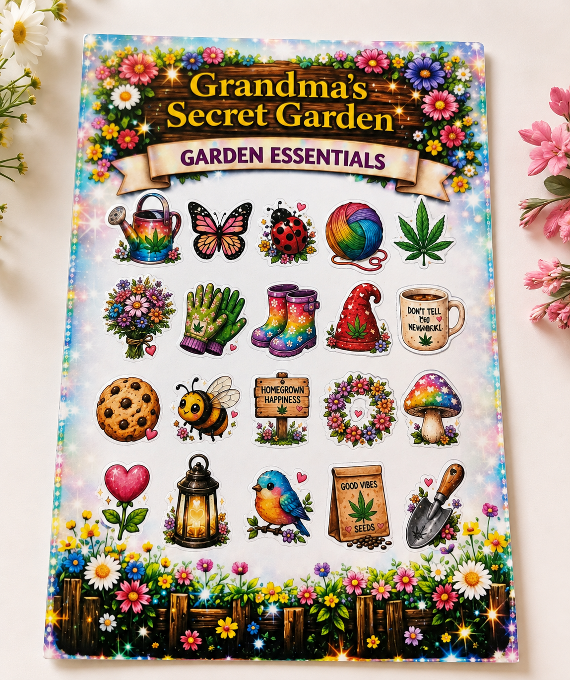 Grandma’s Secret Garden – Garden Essentials Glossy Sticker Sheet